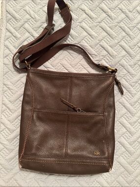 The Sak Brown Leather Crossbody Purse